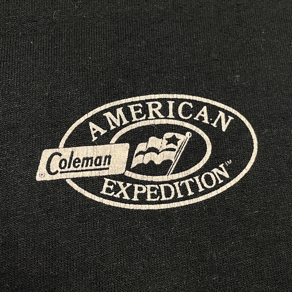 Vintage FISHING Tshirt COLEMAN Camping Tee Single Stitch sz Men’s MEDIUM - Picture 4 of 6